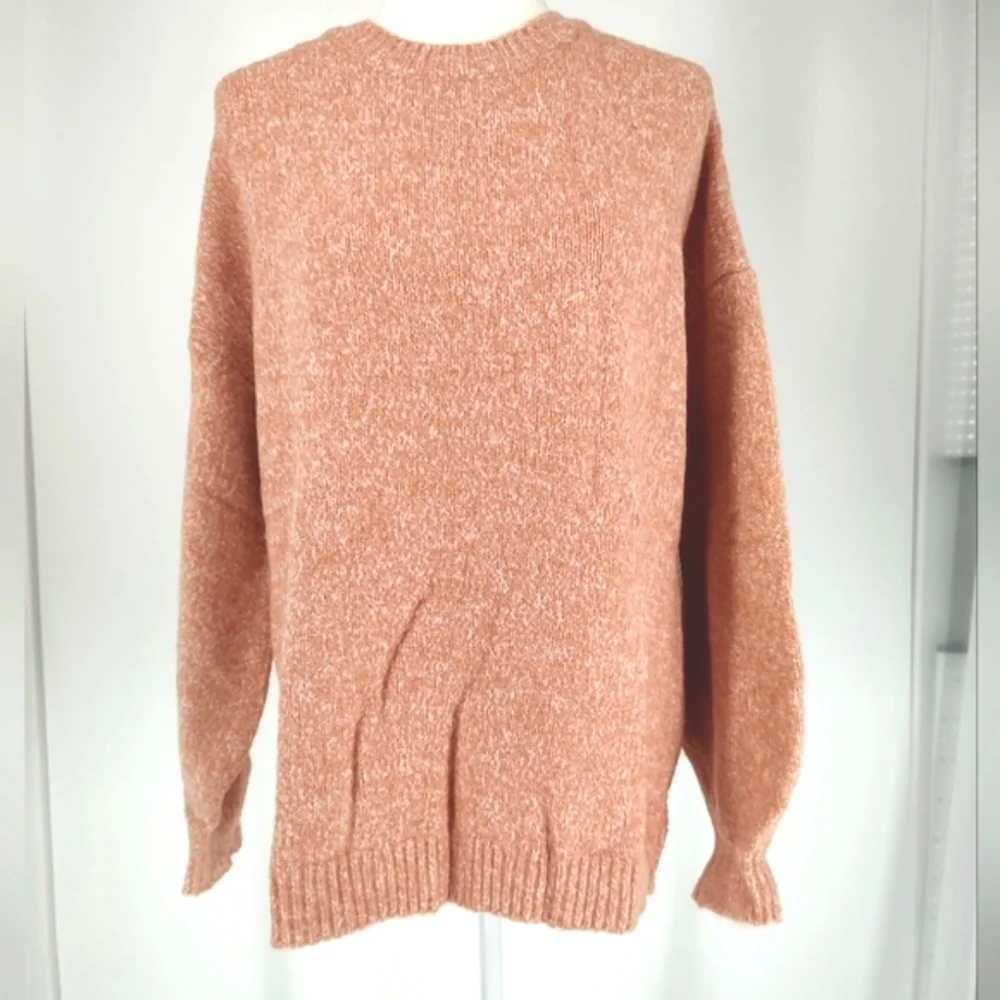 Pink Clover Women's Long Sleeve Light Orange Sweater